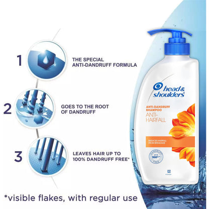 Product image of Head and Shoulders Anti Hair Fall Shampoo Anti Dandruff Fresh Scent Relieves Dry Scalp Repairs Damage Pump