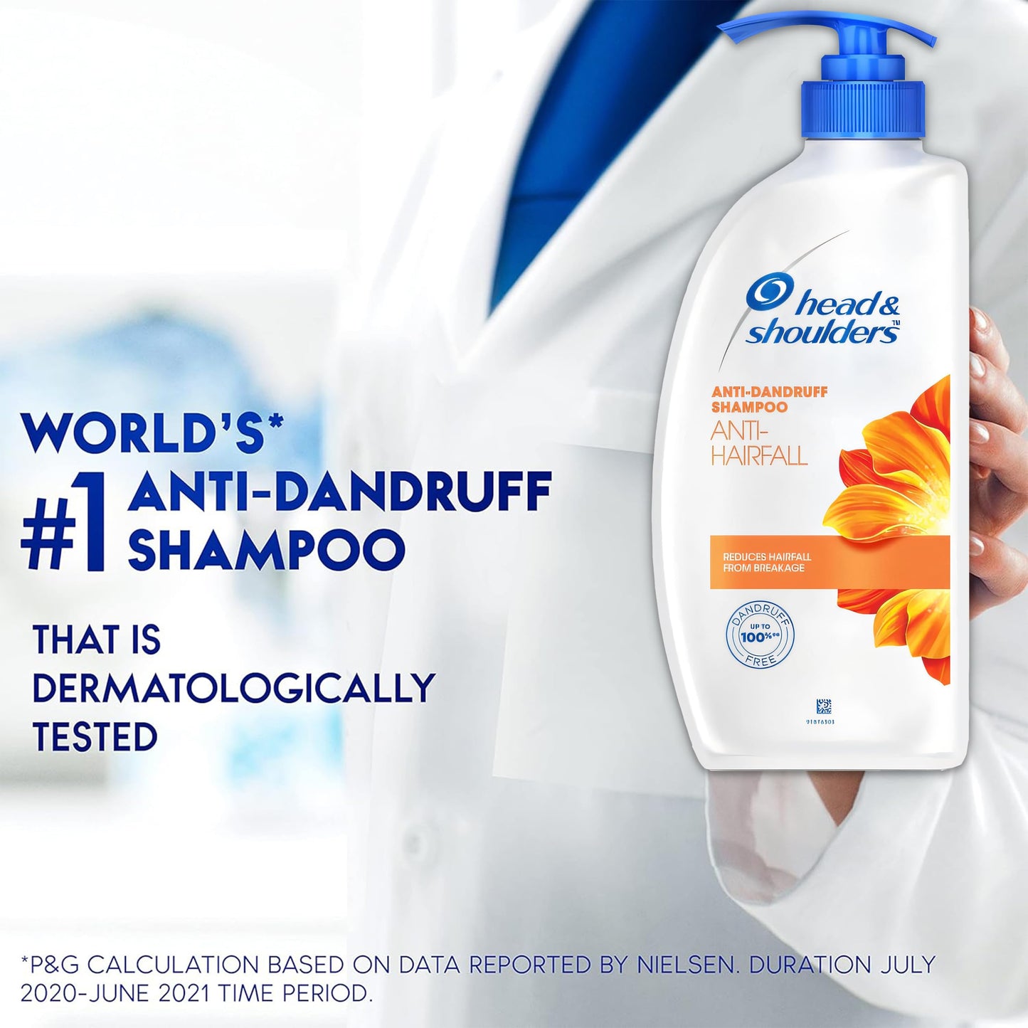 Product image of Head and Shoulders Anti Hair Fall Shampoo Anti Dandruff Fresh Scent Relieves Dry Scalp Repairs Damage Pump