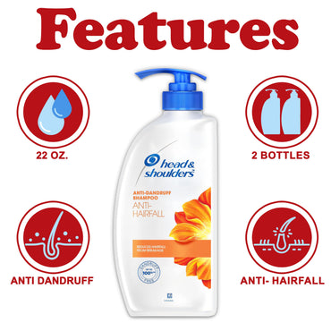 Product image of Head and Shoulders Anti Hair Fall Shampoo Anti Dandruff Fresh Scent Relieves Dry Scalp Repairs Damage Pump