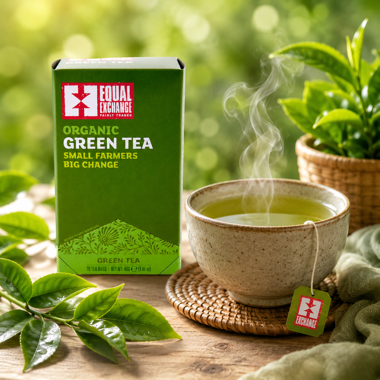 Equal Exchange Organic Green Tea 20 Count