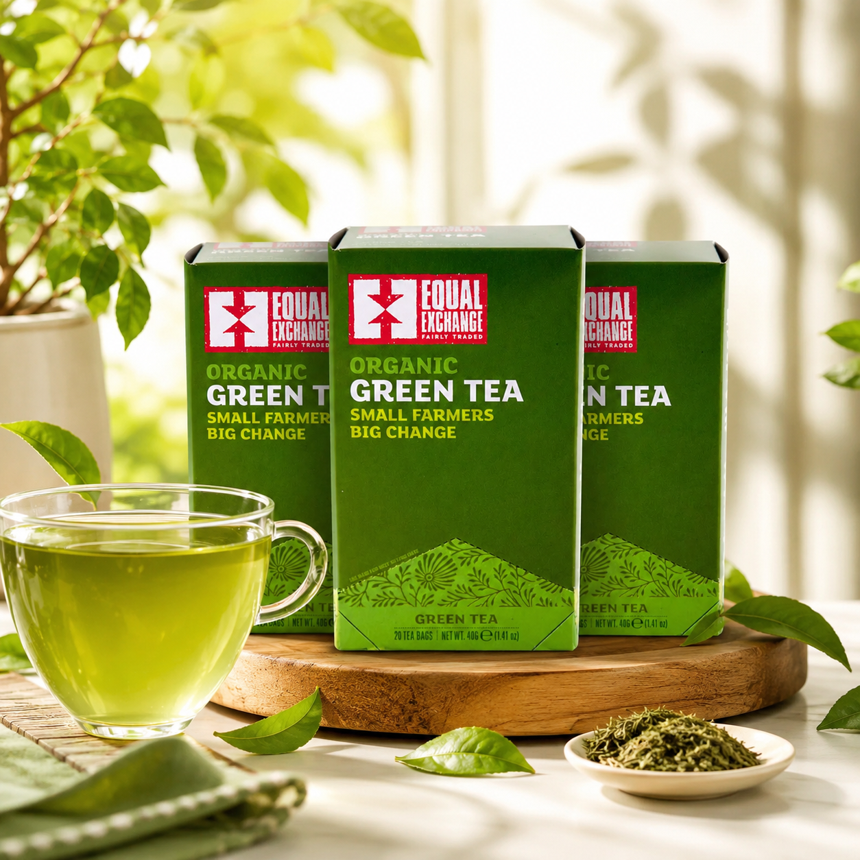 Equal Exchange Organic Green Tea 20 Count