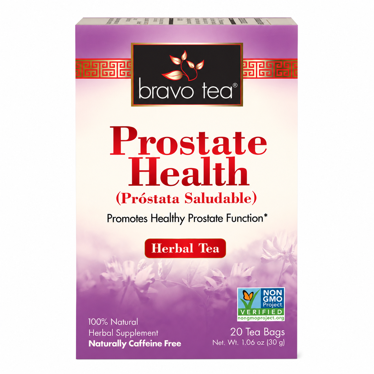 Bravo Tea Prostate Health Caffeine Free 20 Tea Bags