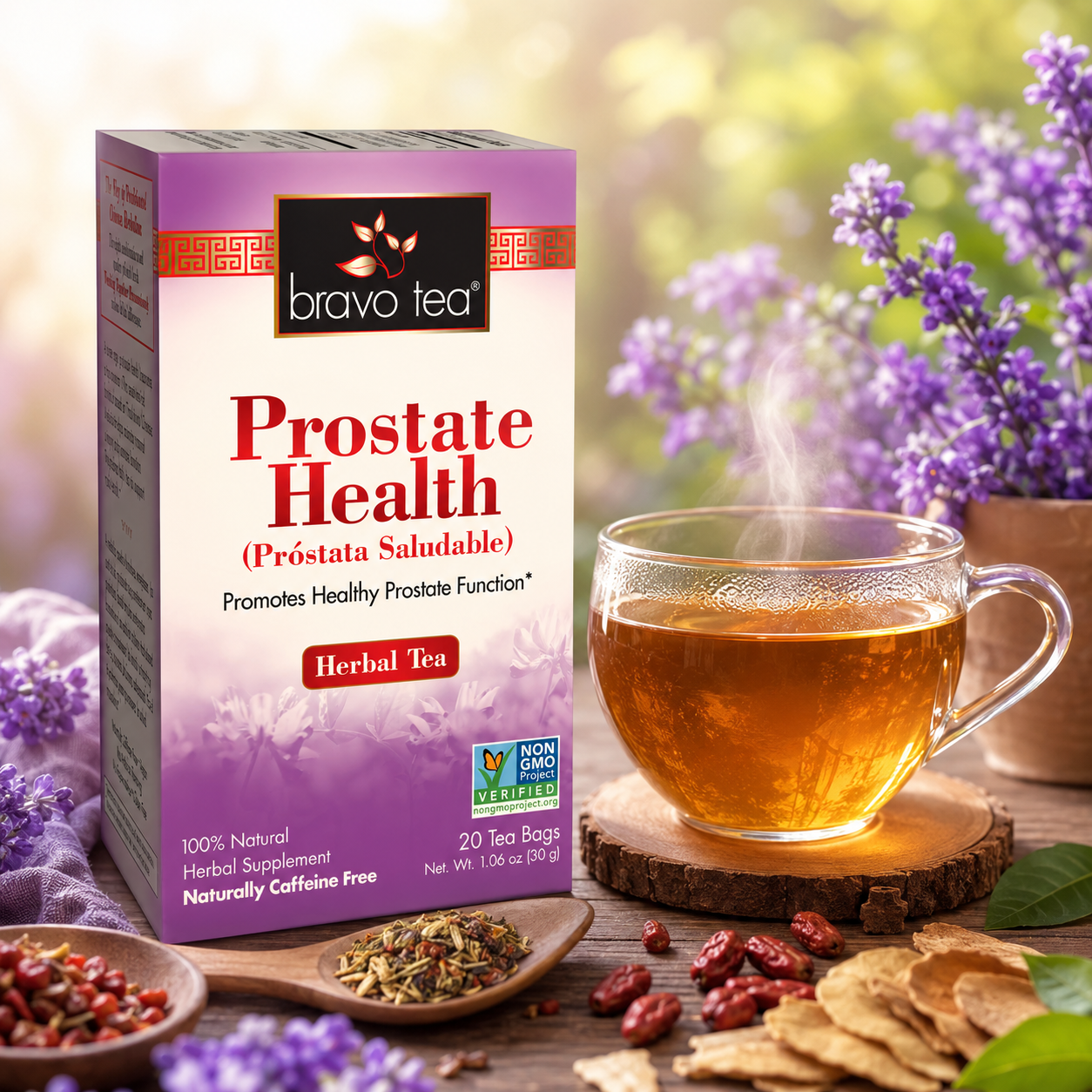 Bravo Tea Prostate Health Caffeine Free 20 Tea Bags