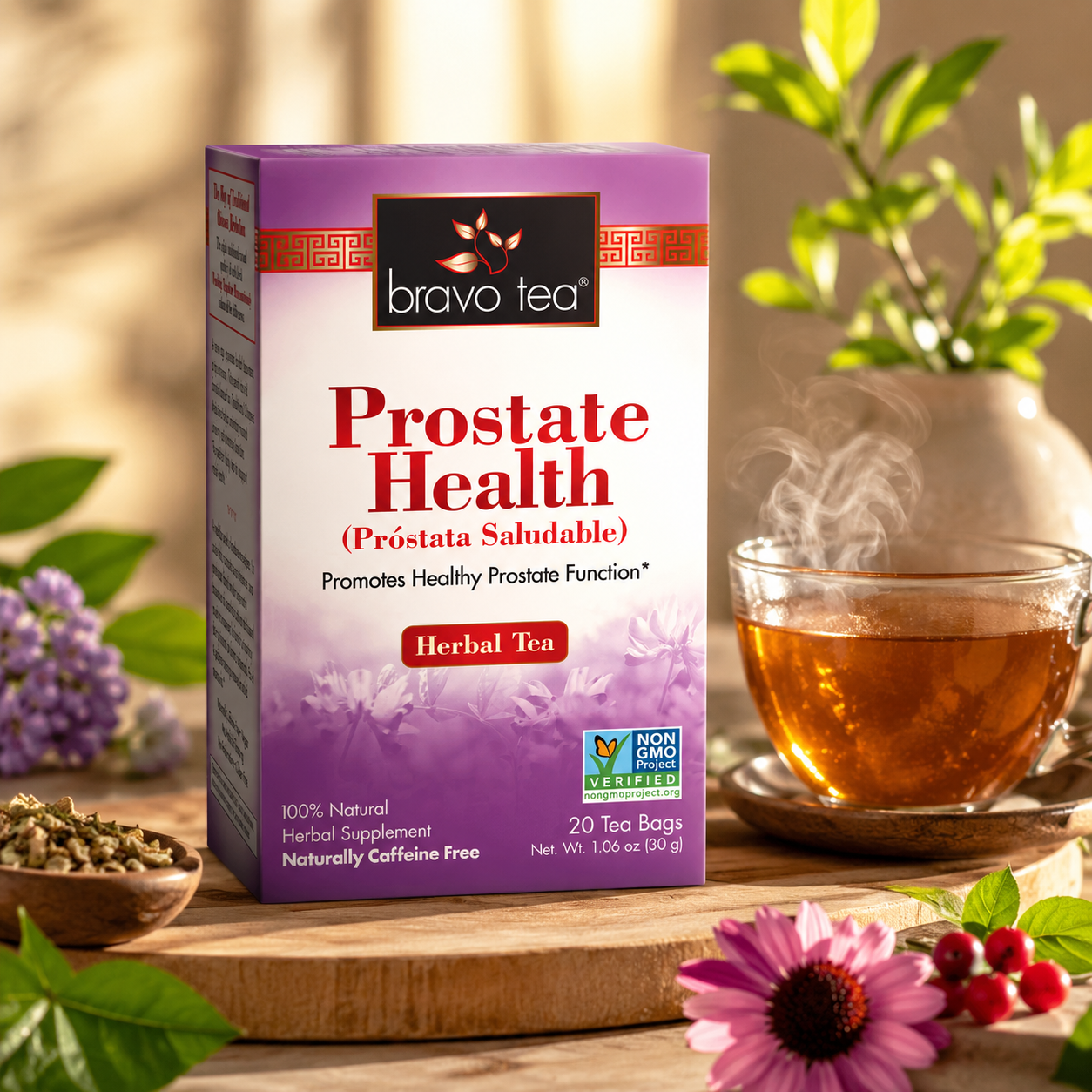 Bravo Tea Prostate Health Caffeine Free 20 Tea Bags