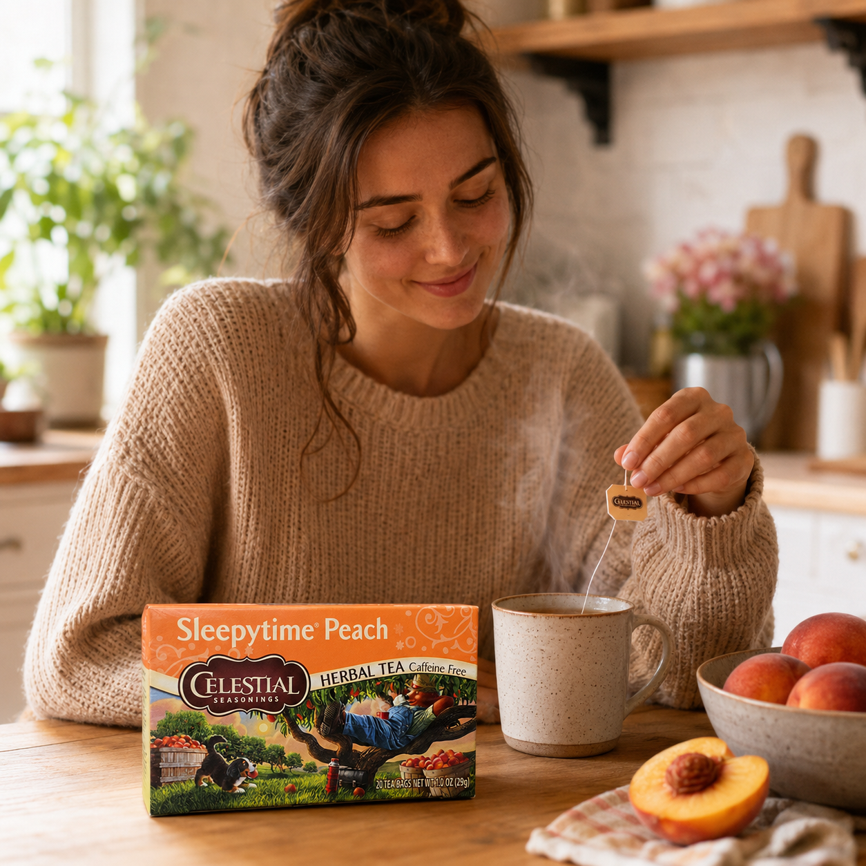 Celestial Seasonings Herbal Tea Sleepytime Peach 20 ct