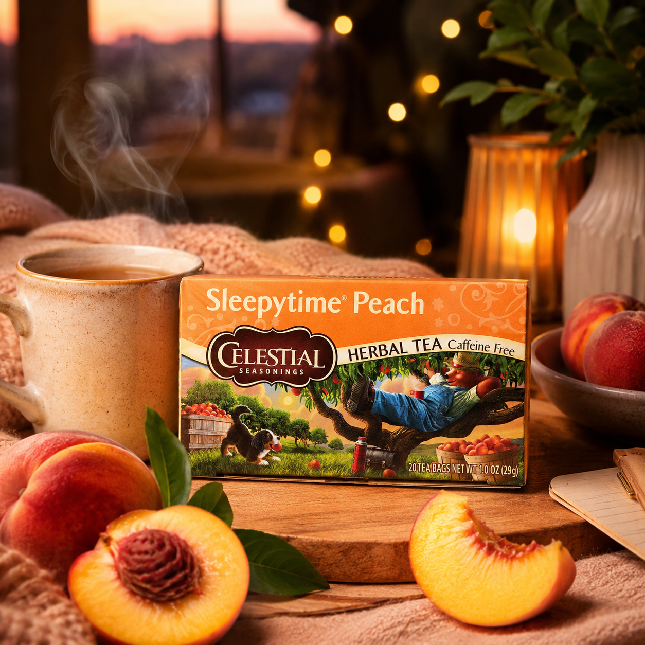 Celestial Seasonings Herbal Tea Sleepytime Peach 20 ct
