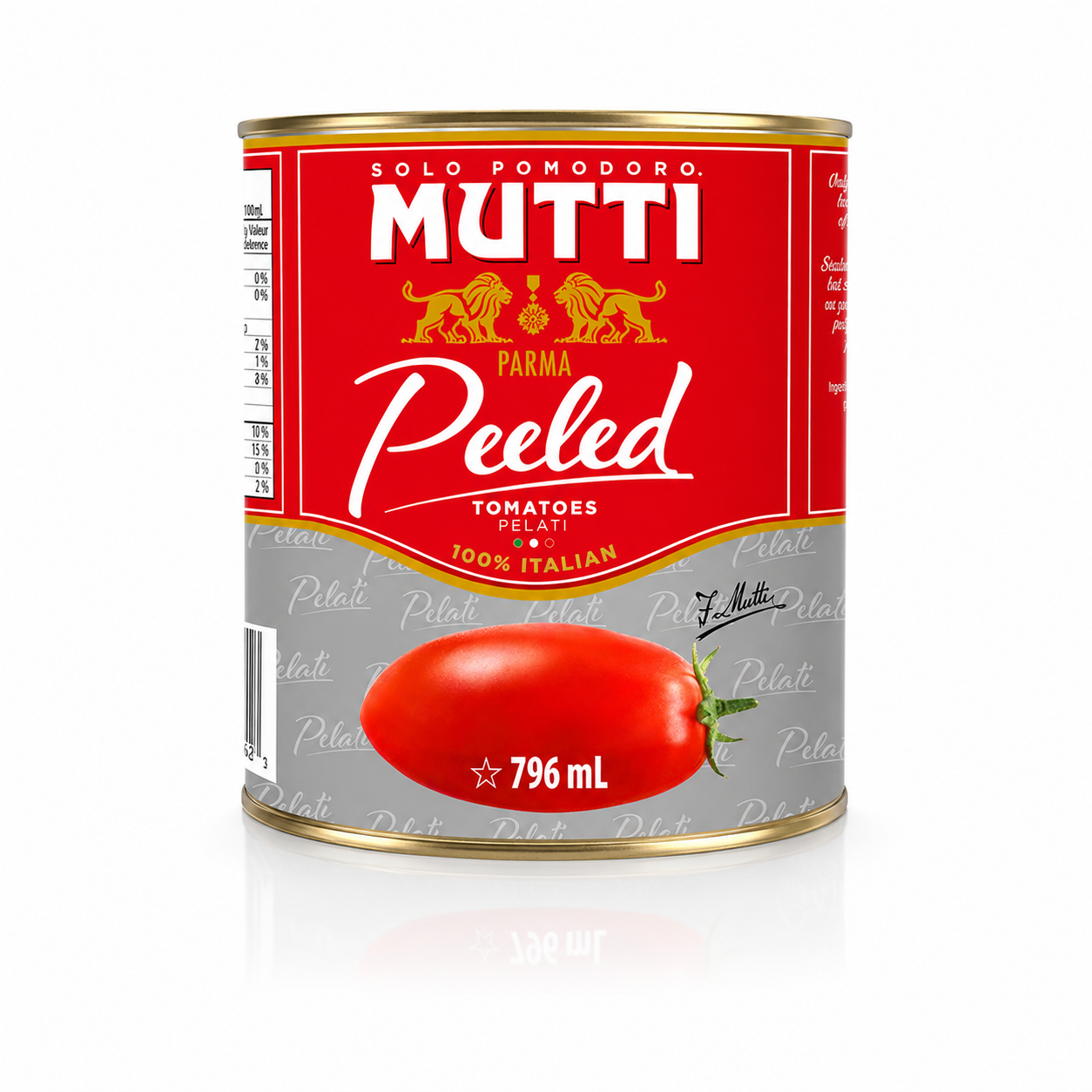 Mutti Fresh Whole Peeled Tomatoes Pelati . Italy's #1 Brand 28 oz