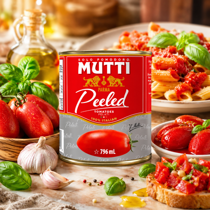 Mutti Fresh Whole Peeled Tomatoes Pelati . Italy's #1 Brand 28 oz