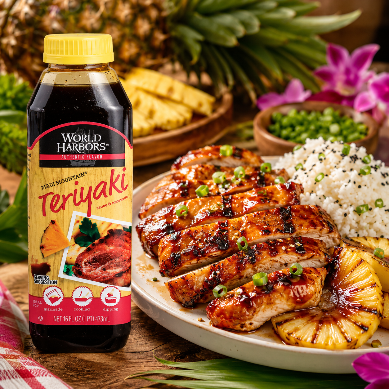 World Harbors Maui Mountain Teriyaki 16 Oz