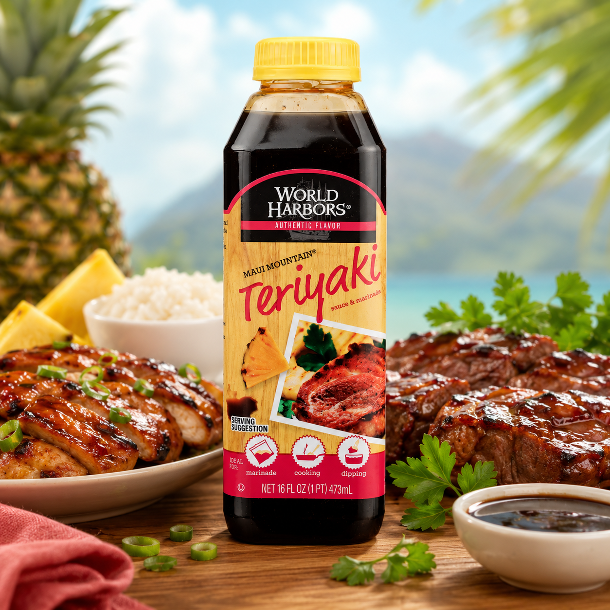 World Harbors Maui Mountain Teriyaki 16 Oz