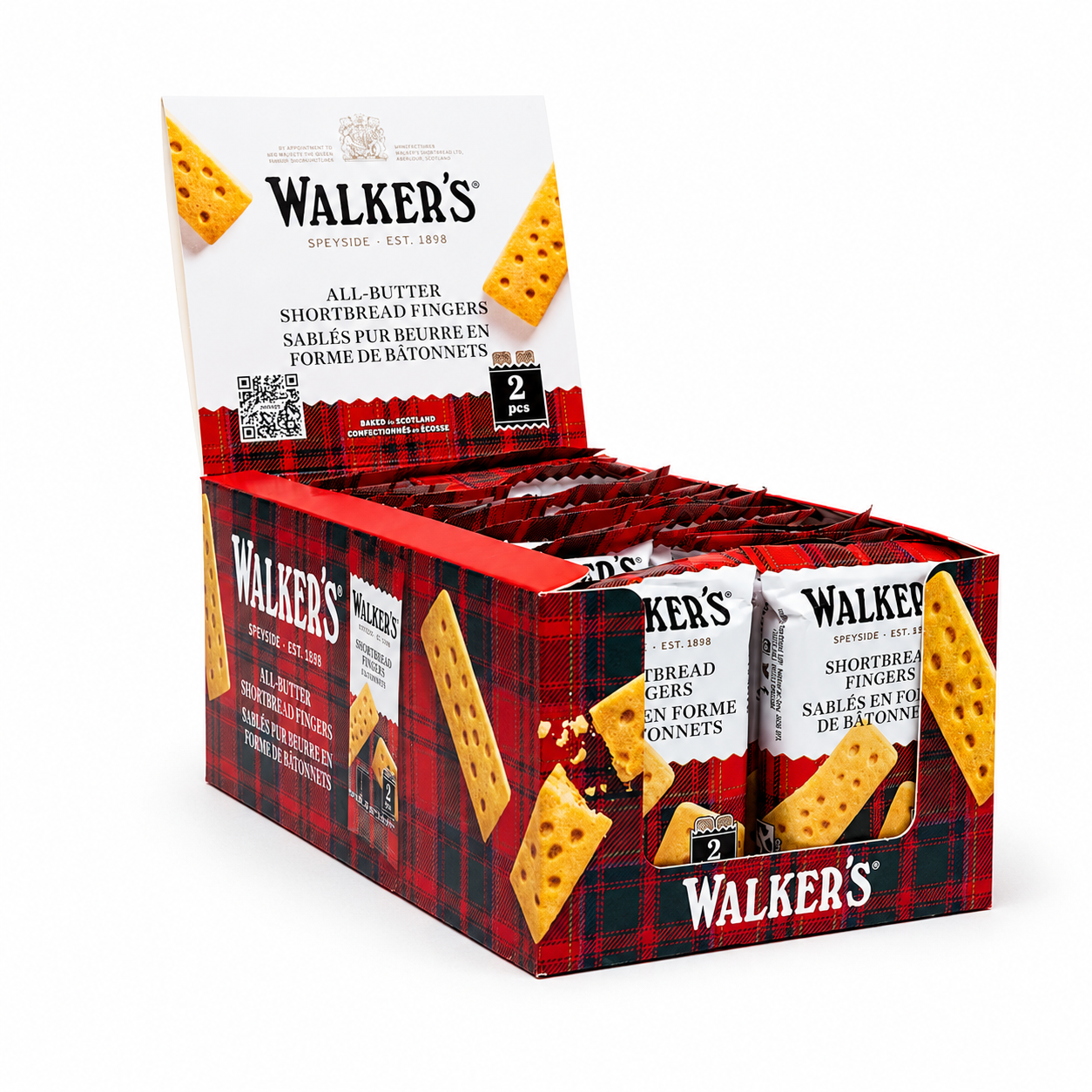 Walkers Shortbread Fingers Shortbread Cookies Snack Packs 24 Count