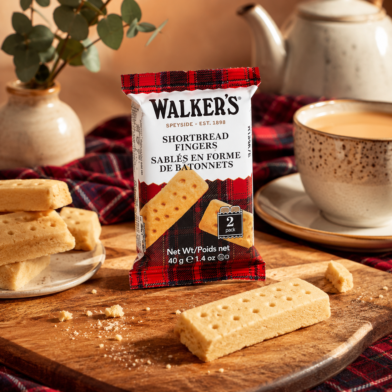 Walkers Shortbread Fingers Shortbread Cookies Snack Packs 24 Count