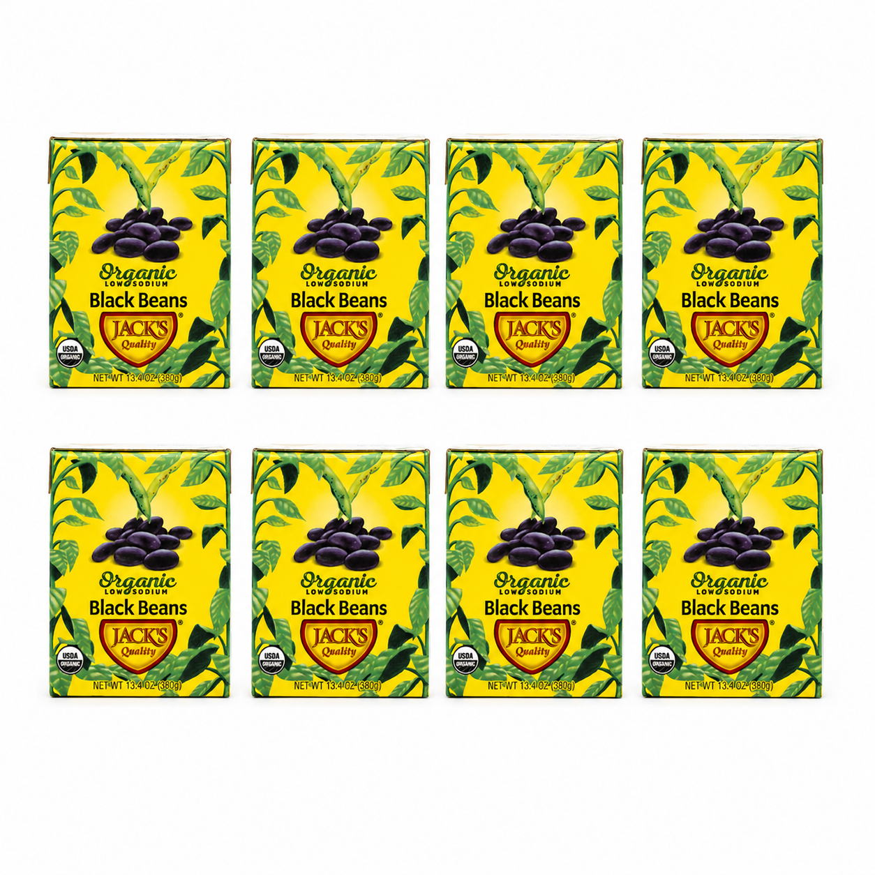 Jack's Organic Jack's Organic Black Beans . Packed with Protein 13.4 oz