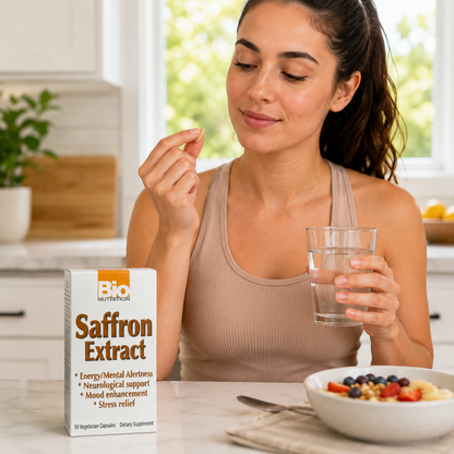 Bio Nutrition Standardized Saffron Vegi Caps Saffron Extract 88.5 mg 50 Count