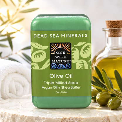 One With Nature Dead Sea Mineral Olive Oil Bar Soap 7 Oz
