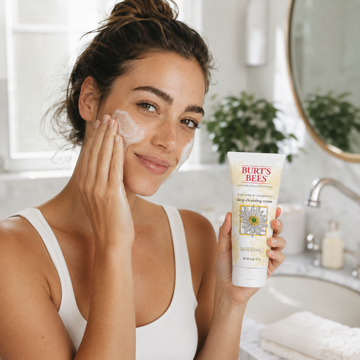 Burt's Bees Deep Cleansing Cream Soap Bark & Chamomile 6 oz