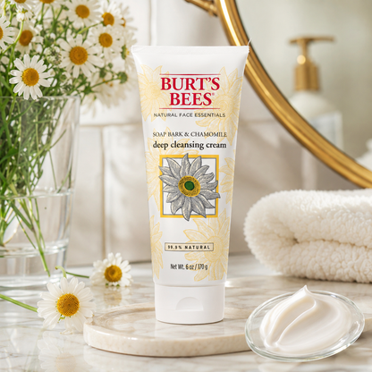 Burt's Bees Deep Cleansing Cream Soap Bark & Chamomile 6 oz