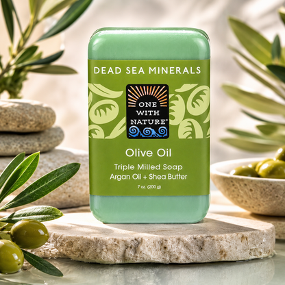 One With Nature Dead Sea Mineral Olive Oil Bar Soap 7 Oz