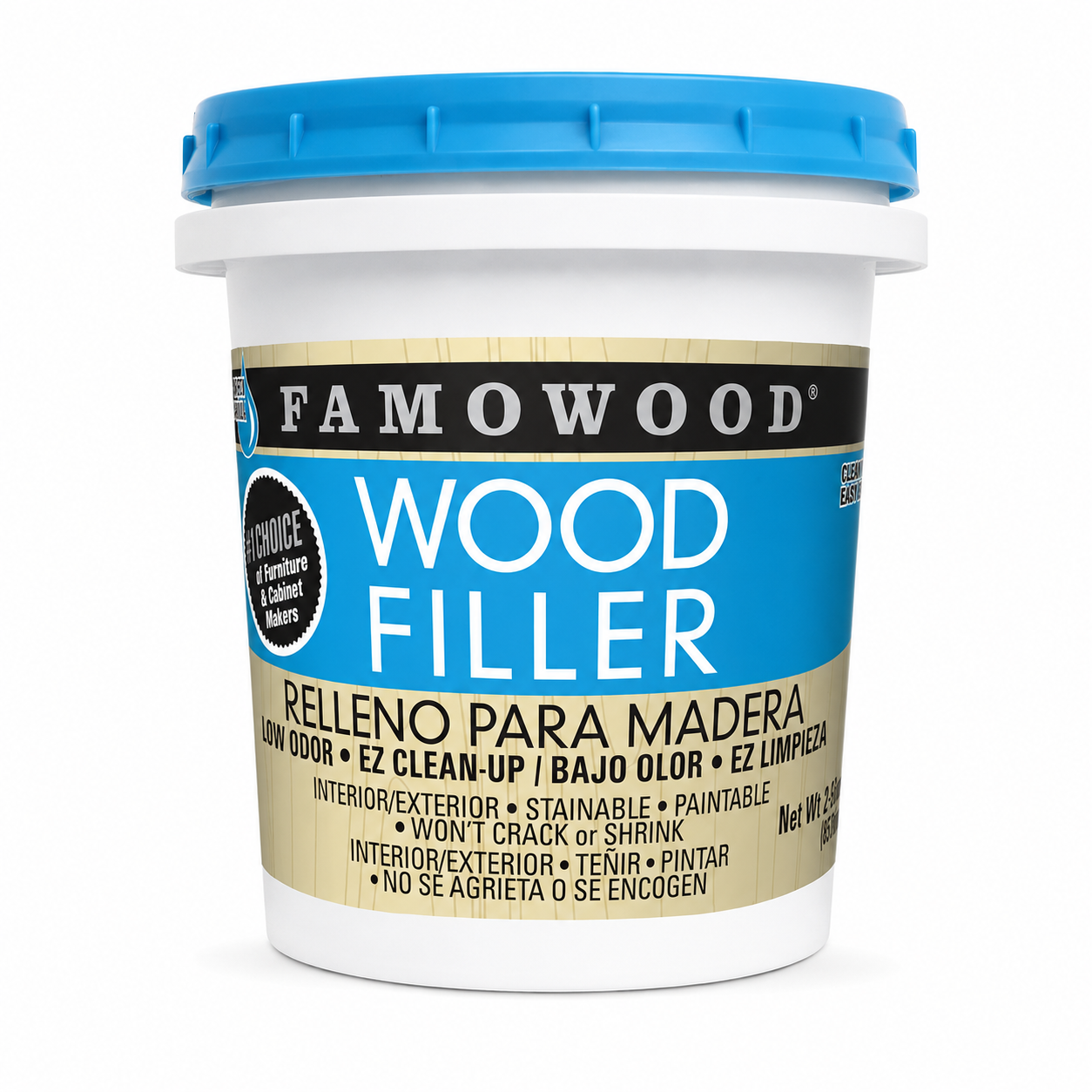 FamoWood Red Oak 40022134 Latex Wood Filler Pint