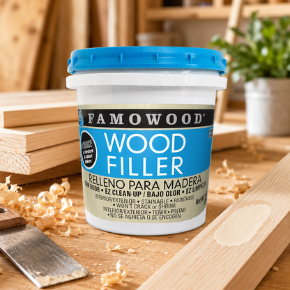 FamoWood Red Oak 40022134 Latex Wood Filler Pint