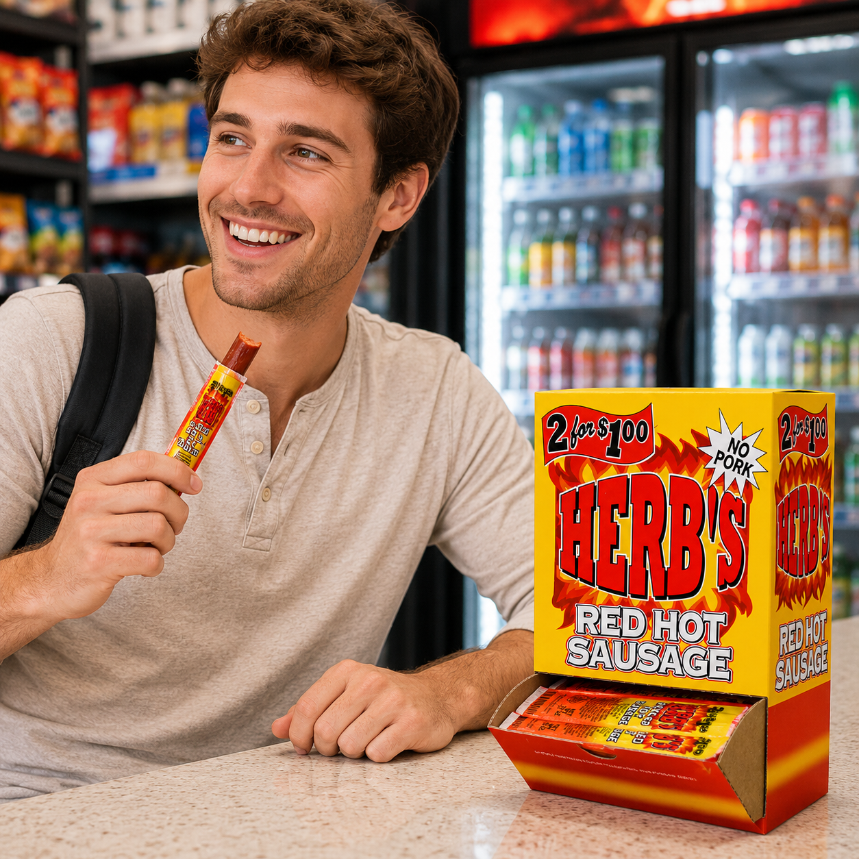 Herb's Red Hot Herb Hot Sausage 2 for $1 50ct