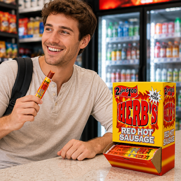 Herb's Red Hot Herb Hot Sausage 2 for $1 50ct