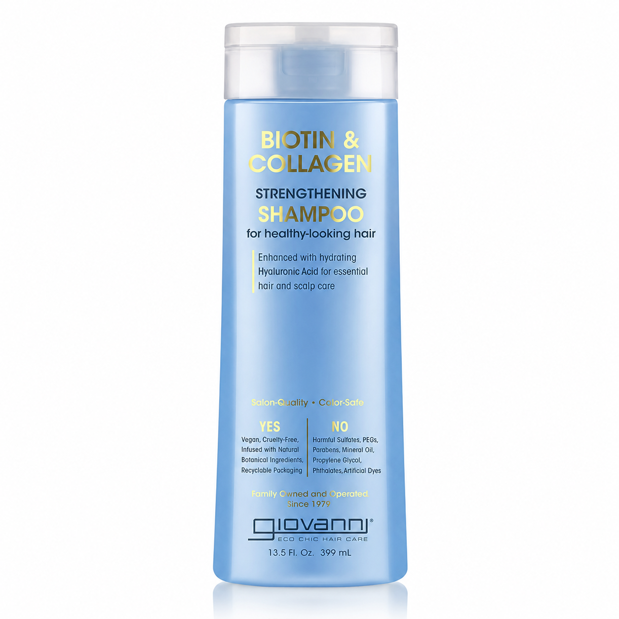 Giovanni Biotin & Collagen Shampoo Strengthening Shampoo Cruelty Free 13.5 Oz