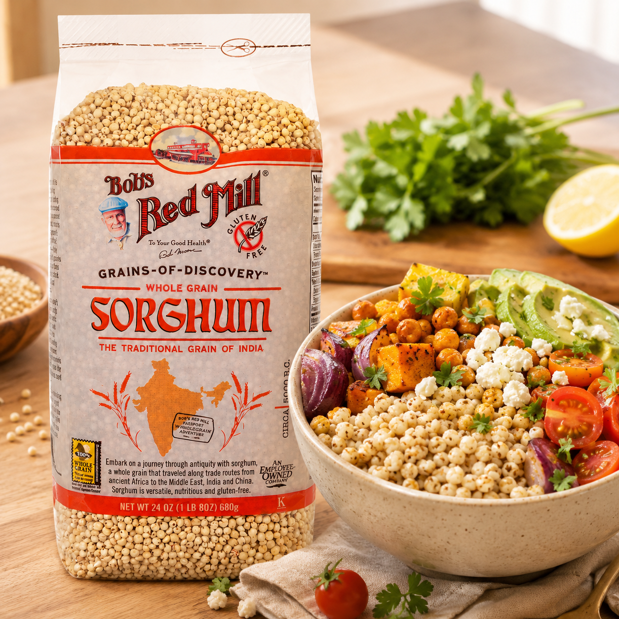 Bob's Red Mill 2531C244 Whole Grain Sorghum 24 Ounce