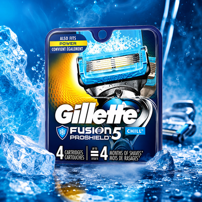Gillette Fusion Proshield Chill Cartridge 4Ct