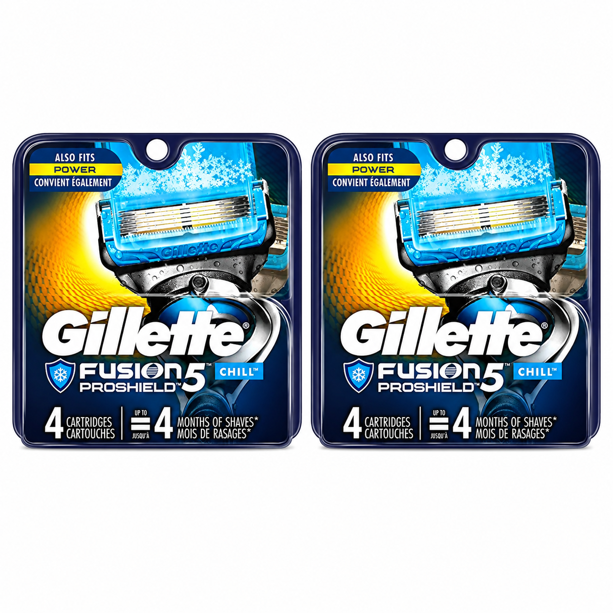 Gillette Fusion Proshield Chill Cartridge 4Ct