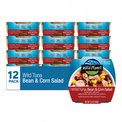 Wild Planet Ready to Eat Wild Tuna Bean & Corn 5.6oz