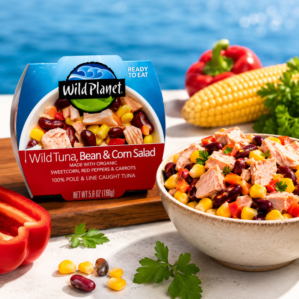Wild Planet Ready to Eat Wild Tuna Bean & Corn 5.6oz