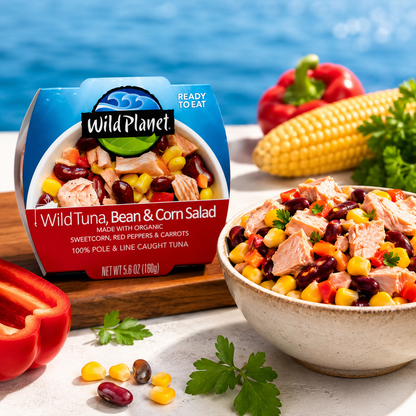 Wild Planet Ready to Eat Wild Tuna Bean & Corn 5.6oz