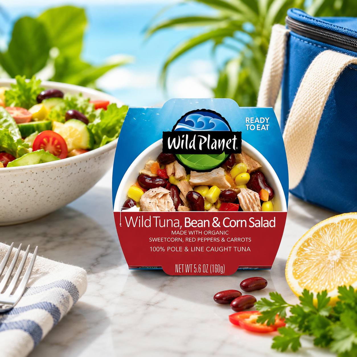 Wild Planet Ready to Eat Wild Tuna Bean & Corn 5.6oz