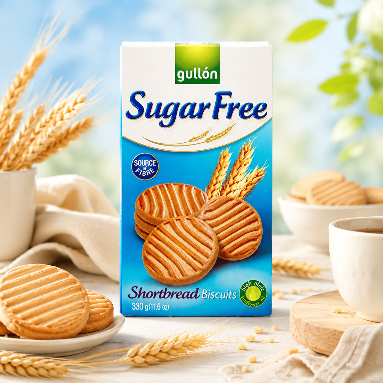 Gullon Cookie SF Shortbread Cookies 11.63 Ounce 330 Gram