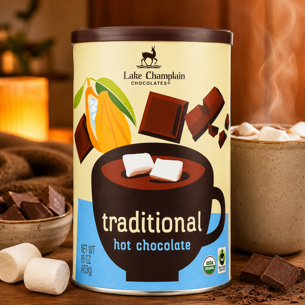Lake Champlain Chocolate Hot Chocolates Traditional Hot Chocolate 16 oz