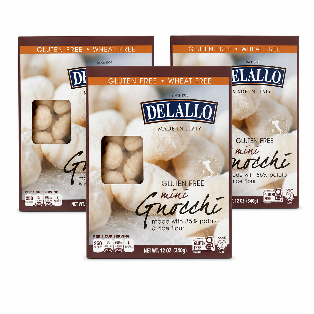 DeLallo Potato & Rice Mini Gnocchi Box 12oz