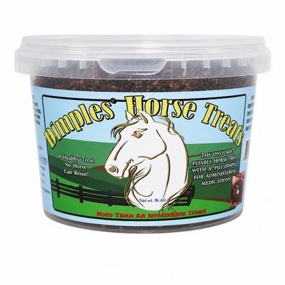 Dimples Horse Treats with Pill Dimples Tub of USA Made 1lb