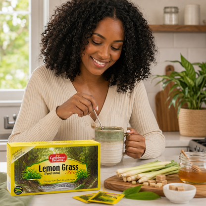 Caribbean Dreams Lemon Grass Tea Fever Grass 24 tea bags