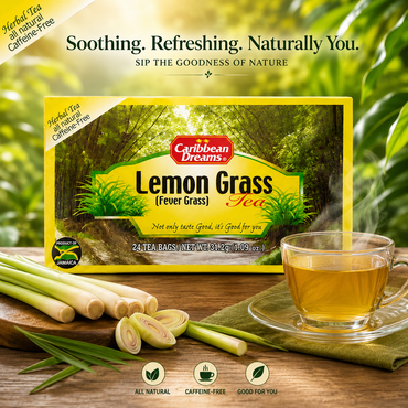 Caribbean Dreams Lemon Grass Tea Fever Grass 24 tea bags