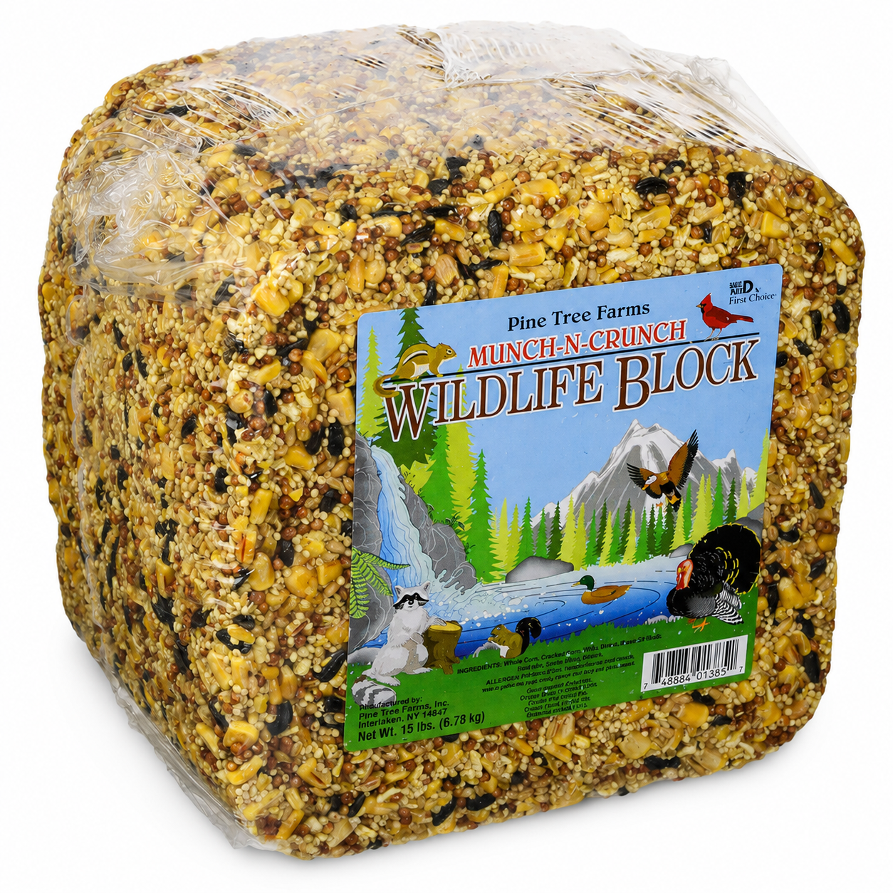 Pine Tree Farms 1385 Wildlife Block Multicolored 15 Pounds