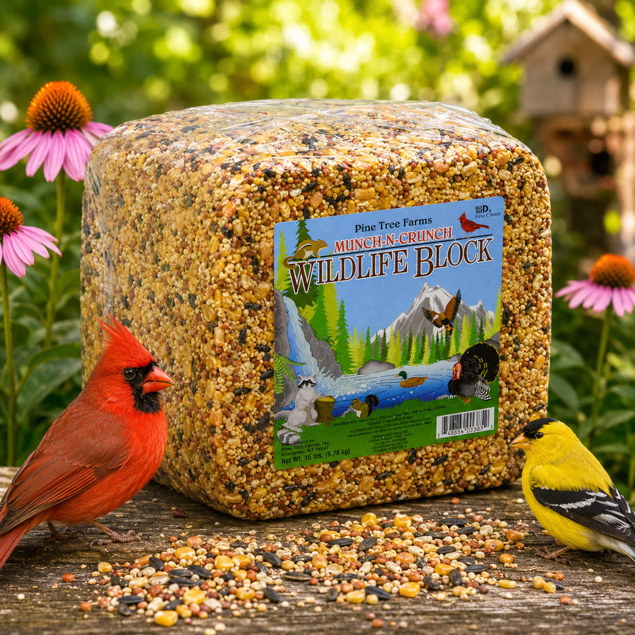 Pine Tree Farms 1385 Wildlife Block Multicolored 15 Pounds