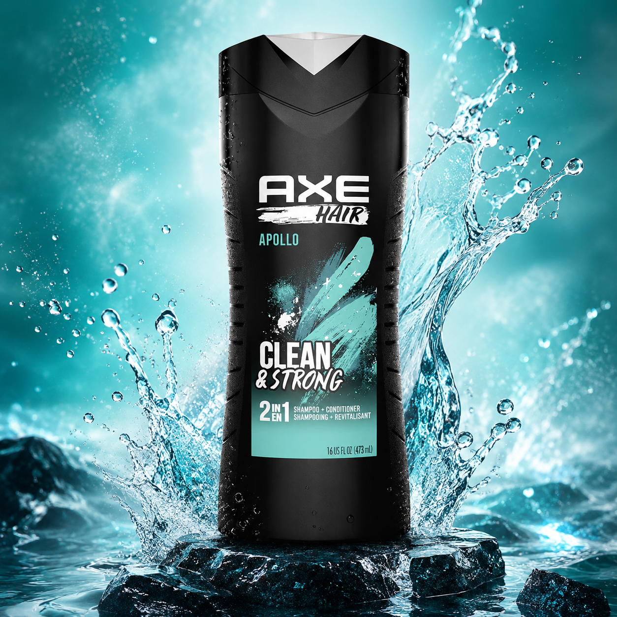 Axe 2 in 1 Shampoo and Conditioner Apollo 16 oz