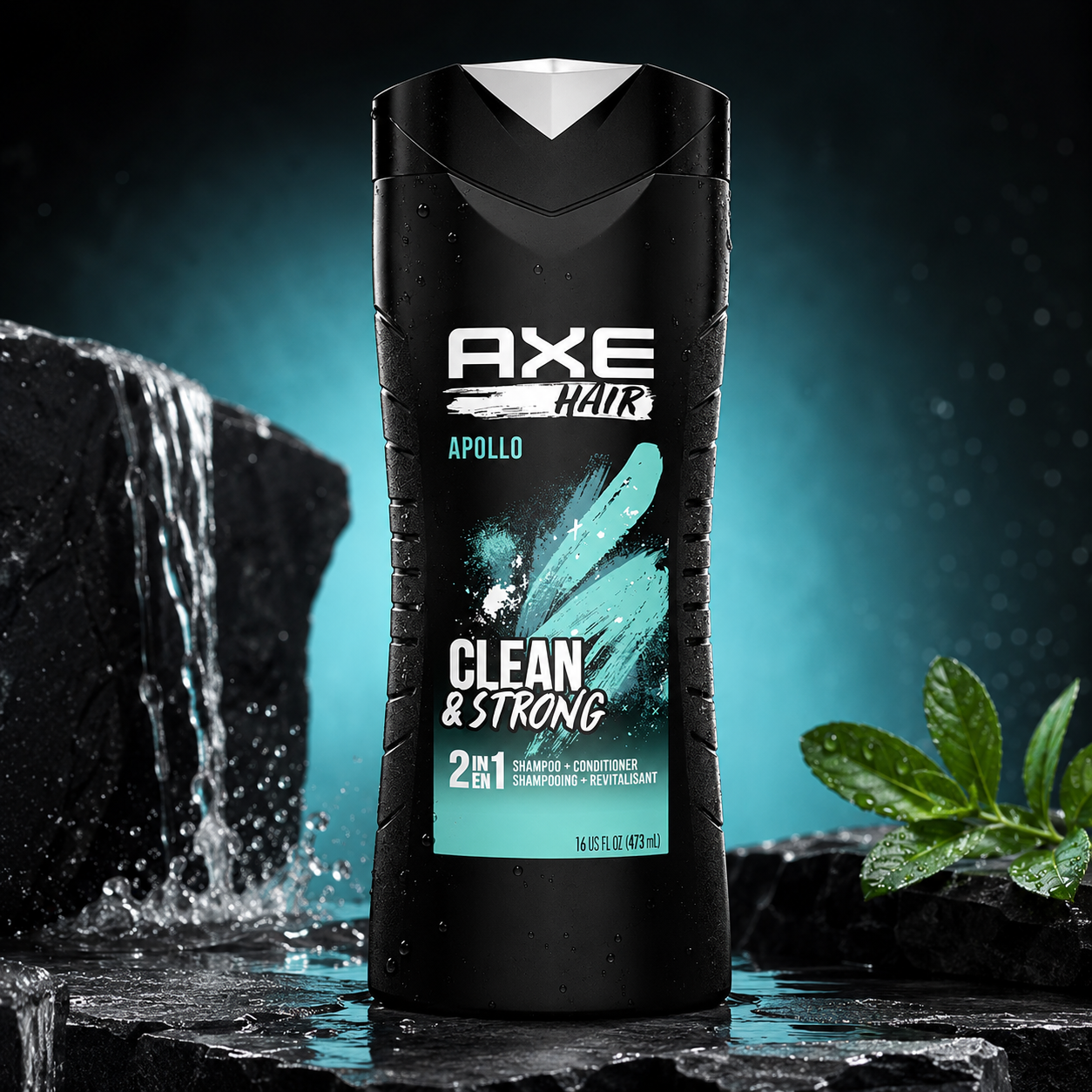 Axe 2 in 1 Shampoo and Conditioner Apollo 16 oz