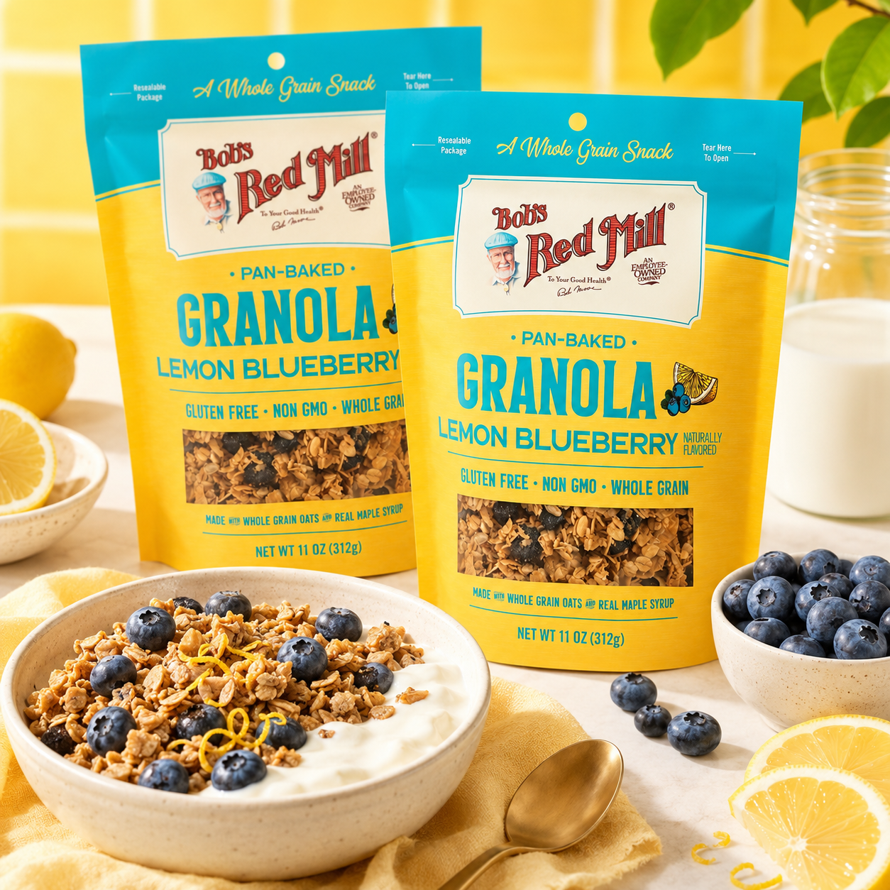 Bob's Red Mill Pan Baked Granola Lemon Blueberry 11 Ounce
