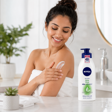 NIVEA Lotion Aloe Vera 48 Hour Pump 16.9 Ounce