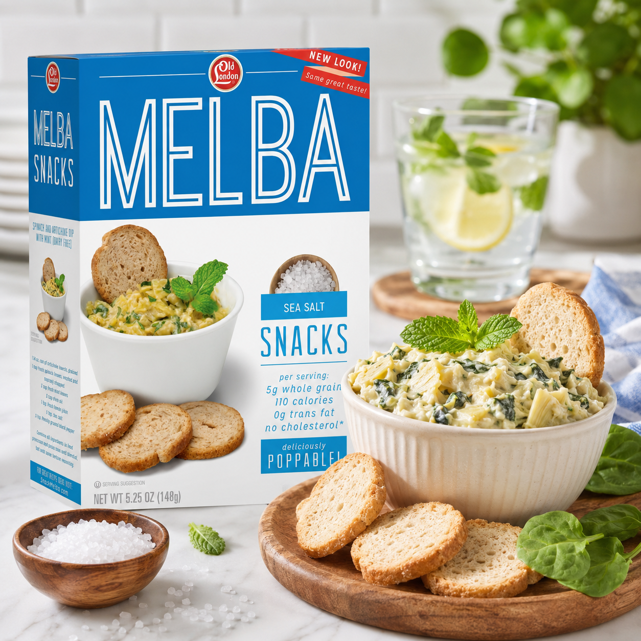 Old London Melba Snacks Sea Salt 5.25 oz