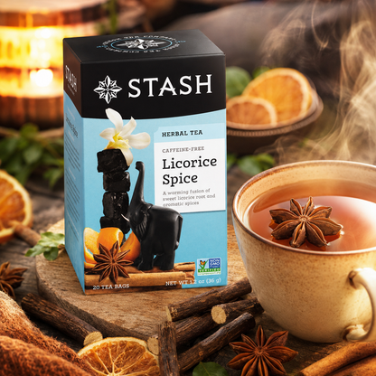 Stash Hot Tea Licorice Spice Herbal Tea Tea Bags in 20 Count
