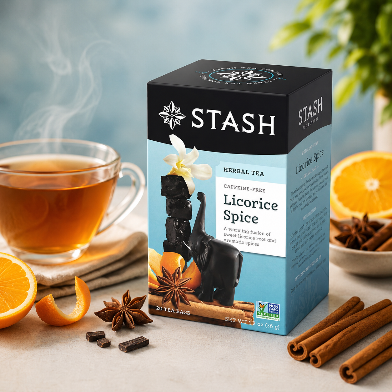 Stash Hot Tea Licorice Spice Herbal Tea Tea Bags in 20 Count