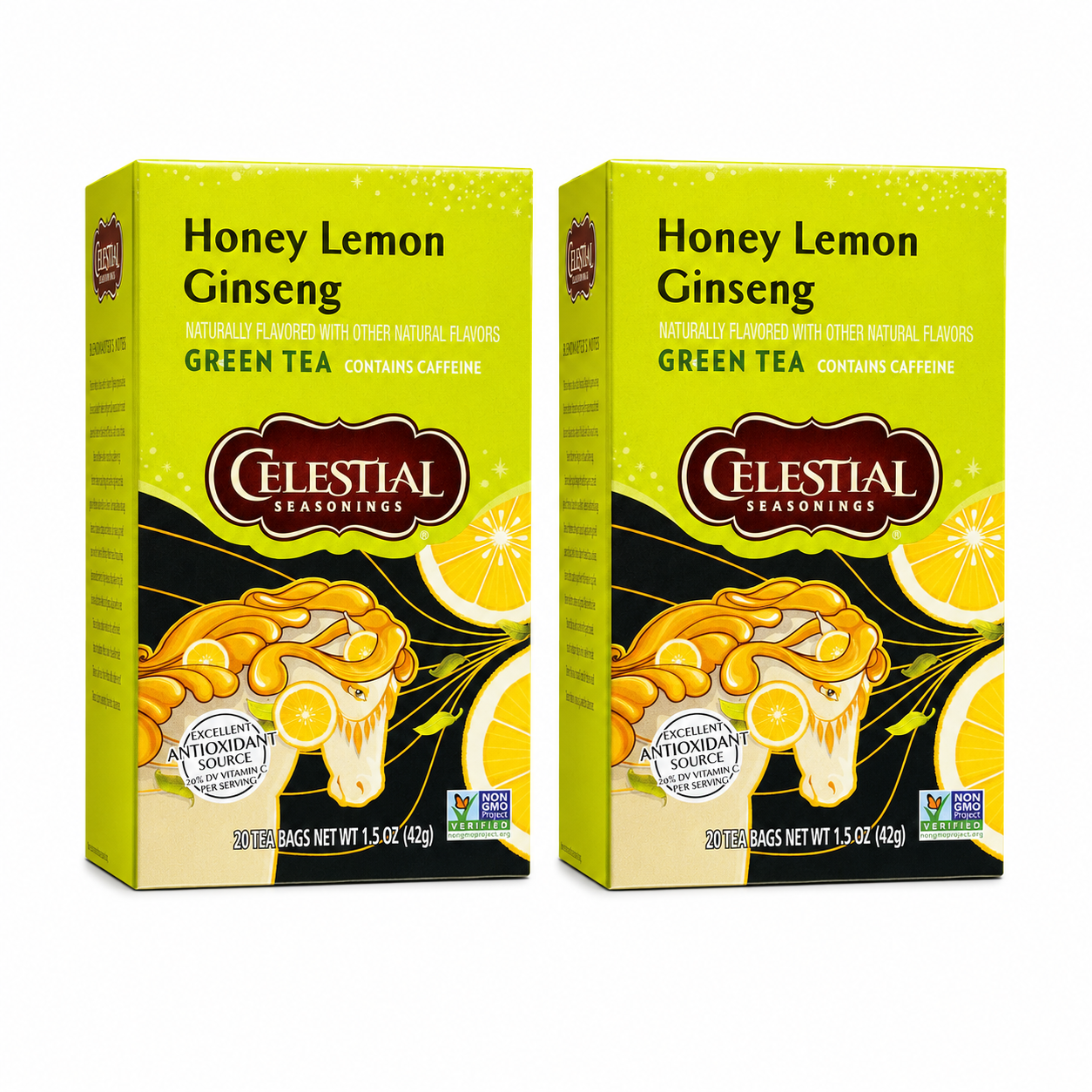Celestial Seasonings Lemon Honey Honey Lemon Ginseng Green Tea Bags 2 pk 20 ct